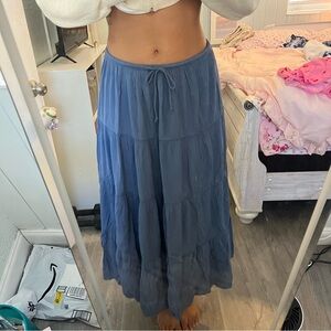 Aerie Blue Maxi Skirt